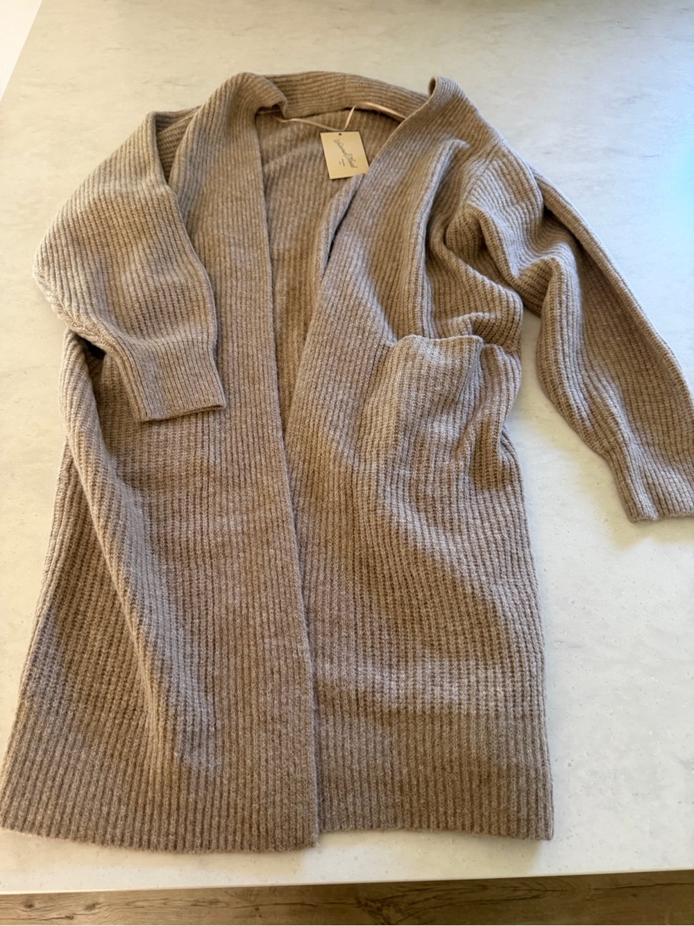 Universal Thread Target Long Knit Open-Front Cardigan With Pockets, Small